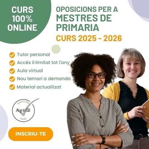 CURS ONLINE DE MESTRES PRIMÀRIA